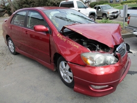 2007 TOYOTA COROLLA S PEARL RED 1.8L AT Z15049